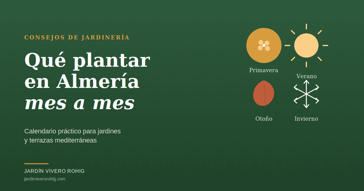 Blog de jardinería - Qué plantar en Almería mes a mes